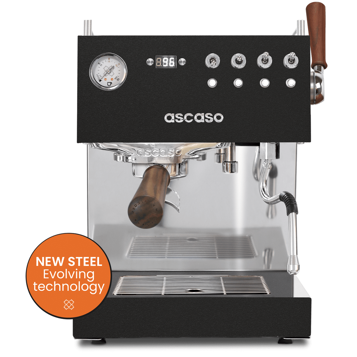 Ascaso STEEL DUO PADS Black & Wood