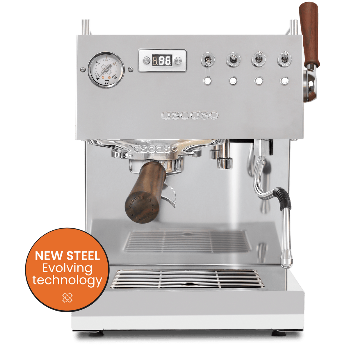 Ascaso STEEL DUO PADS Inox & Wood