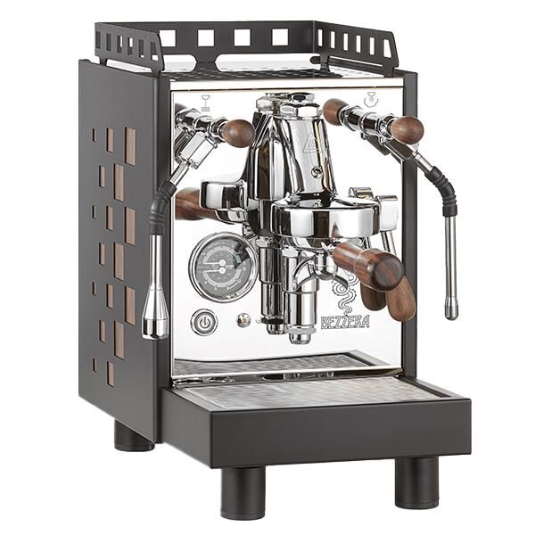 Bezzera ARIA MN, Square, schwarz + Holz ARIASMN1NG5-VTC – Espressomaschine
