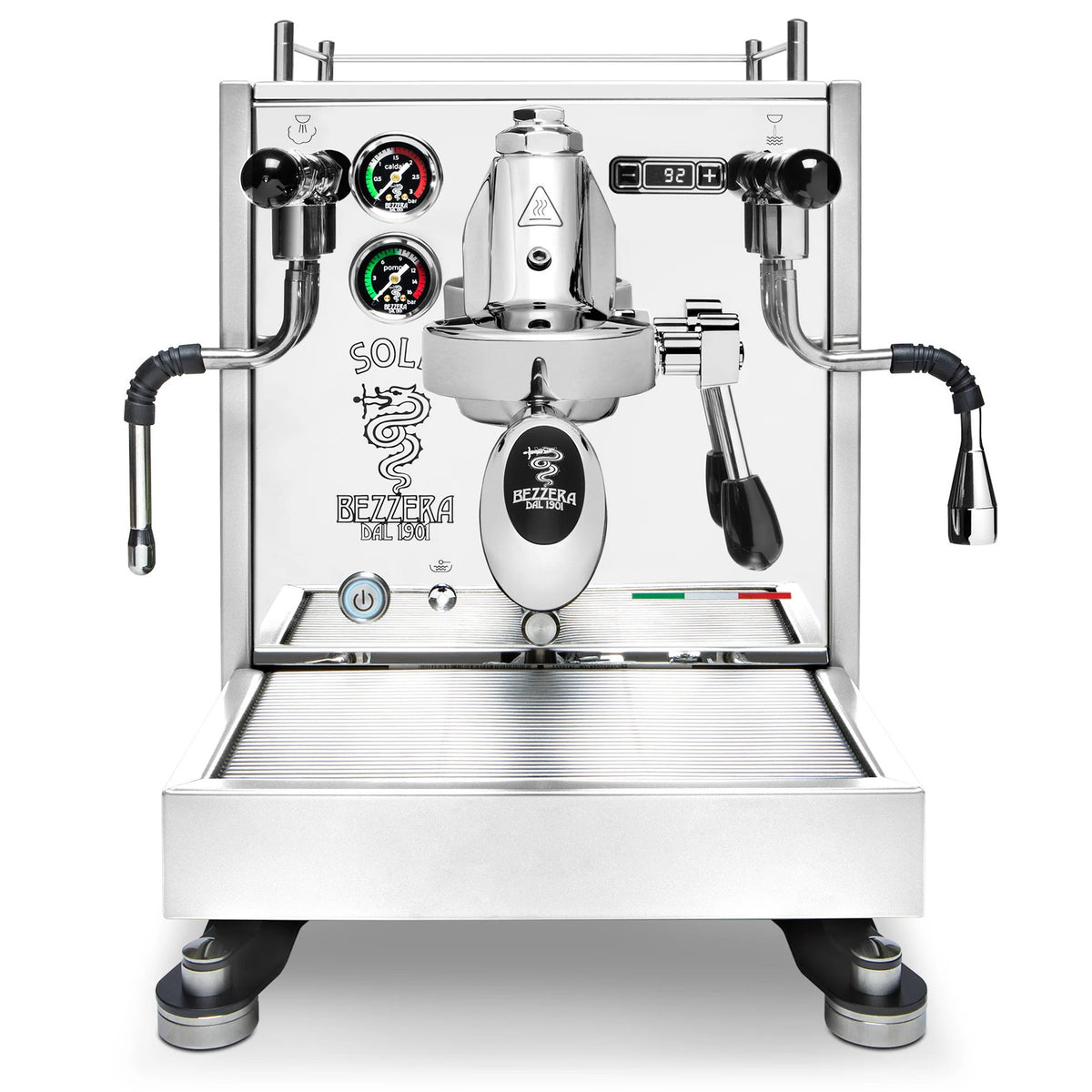 Bezzera Sole Top PID / Rotationspumpe / Kipphahnen Bezzera Logo Siebträgergriff – Espressomaschine