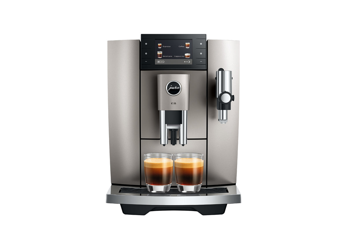 JURA E8 Midnight Silver Detailansicht