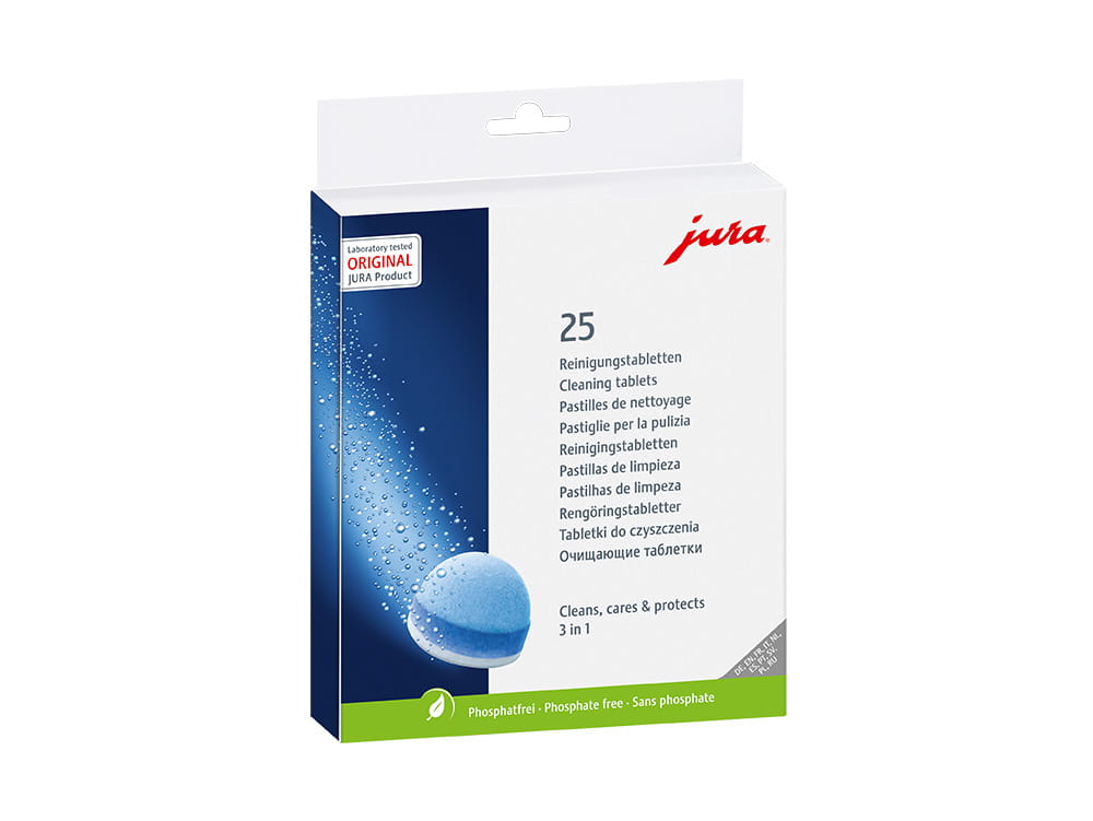 JURA 3-Phasen-Reinigungstabletten 25 Stück