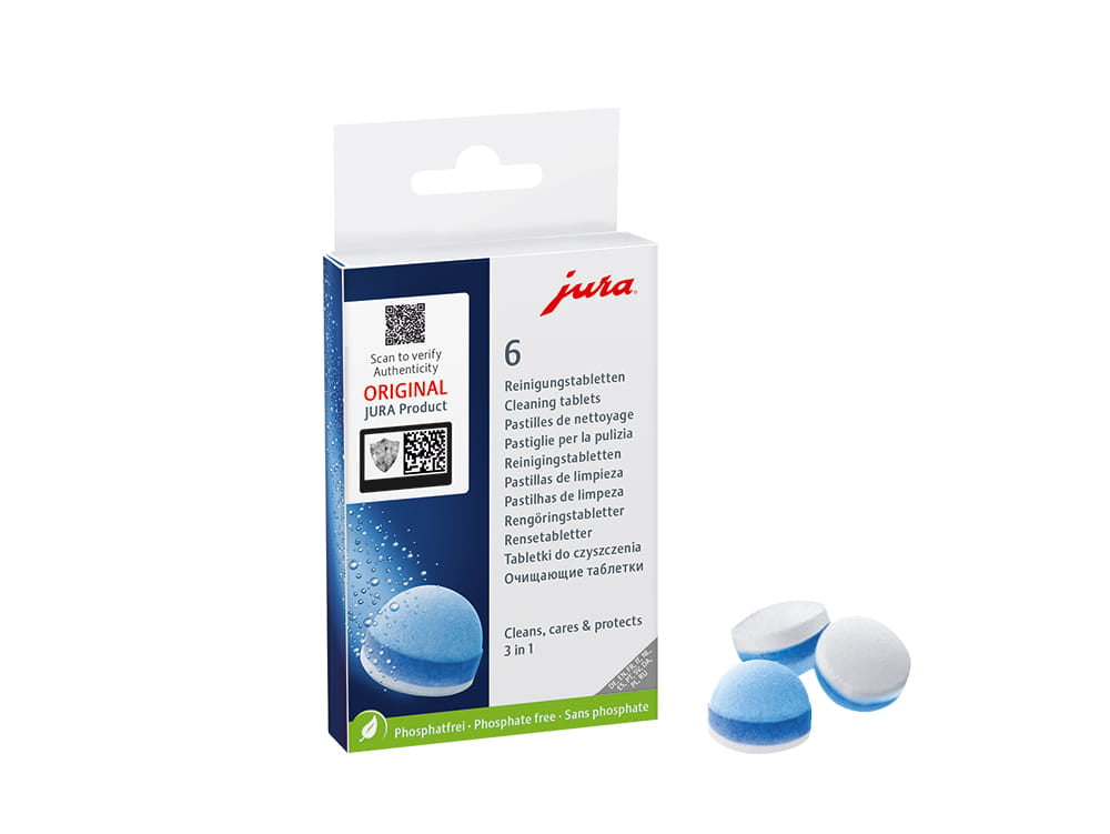 JURA 3-Phasen-Reinigungstabletten 6 Stück