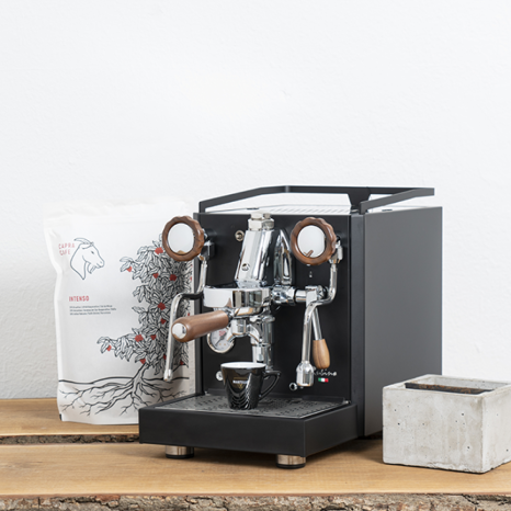 Quick Mill 0981 Rubino Black mit Holzgriffen
