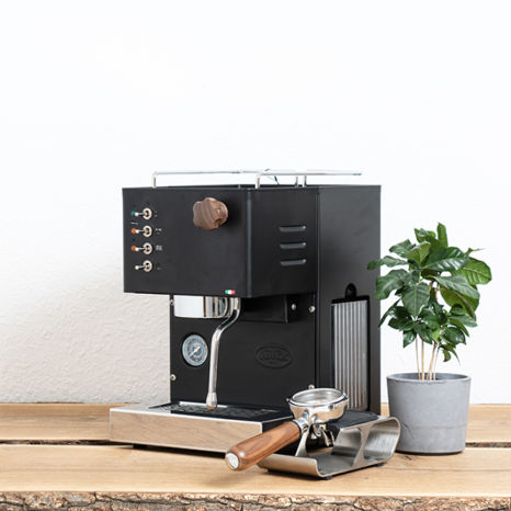 Quick Mill 04100 Pippa Black mit Holzgriffen