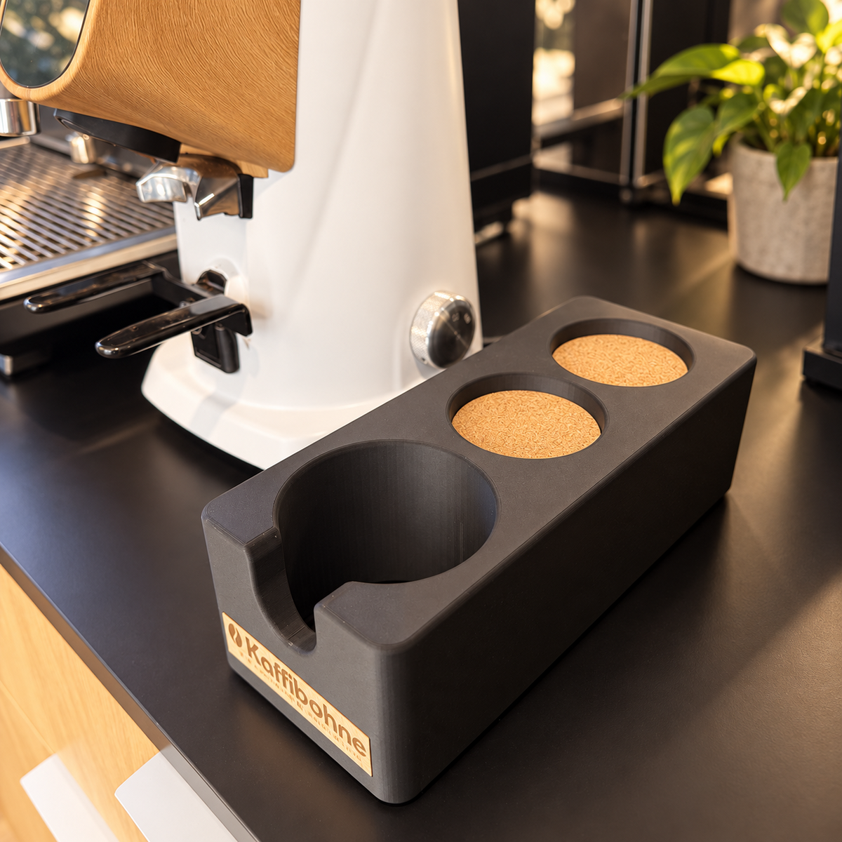 Kaffibohne Tamperstation Pro Detailansicht